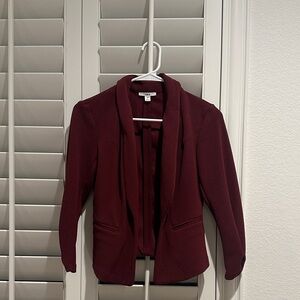 Bar III Burgundy Women's Blazer